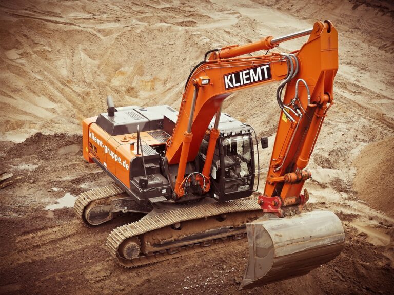 excavator, construction, site